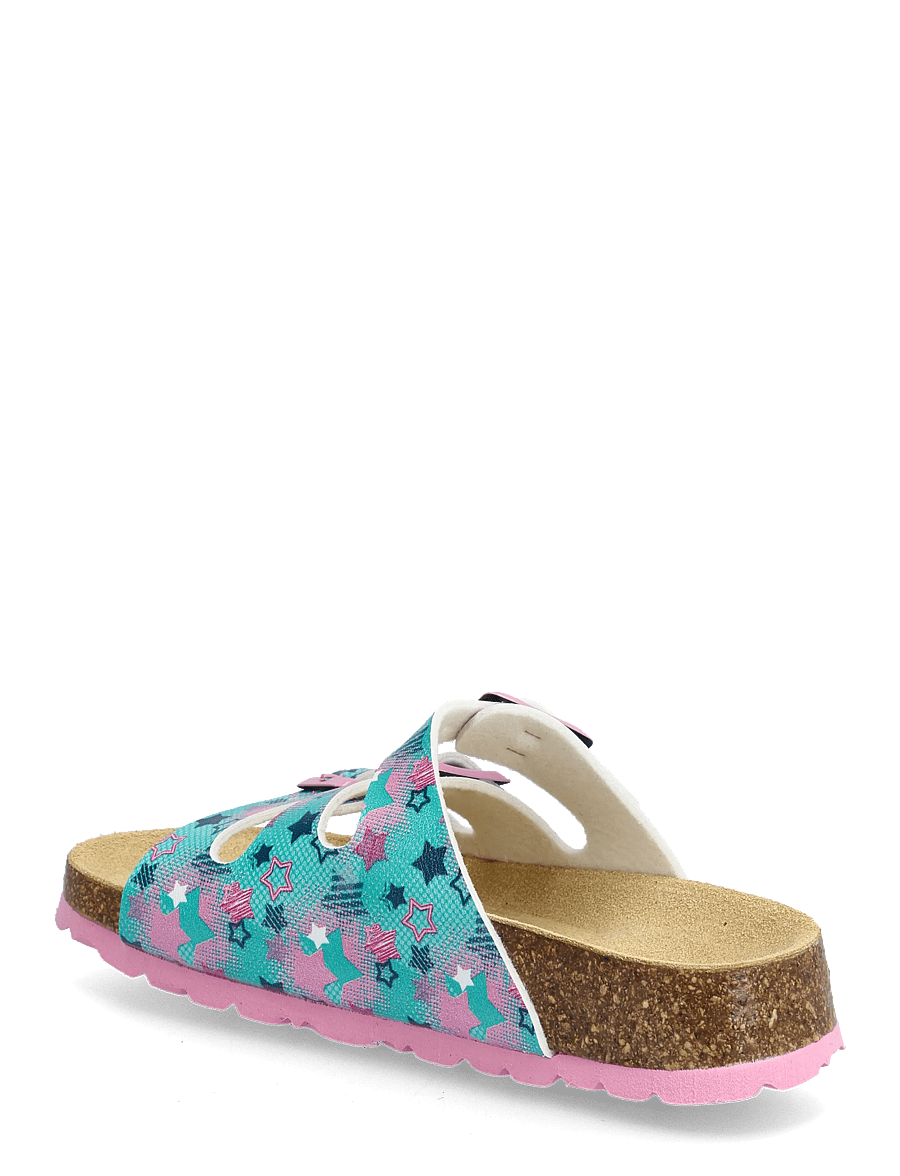 Superfit - FUSSBETTPANTOFFEL - sandaler - green / multicolored - 2