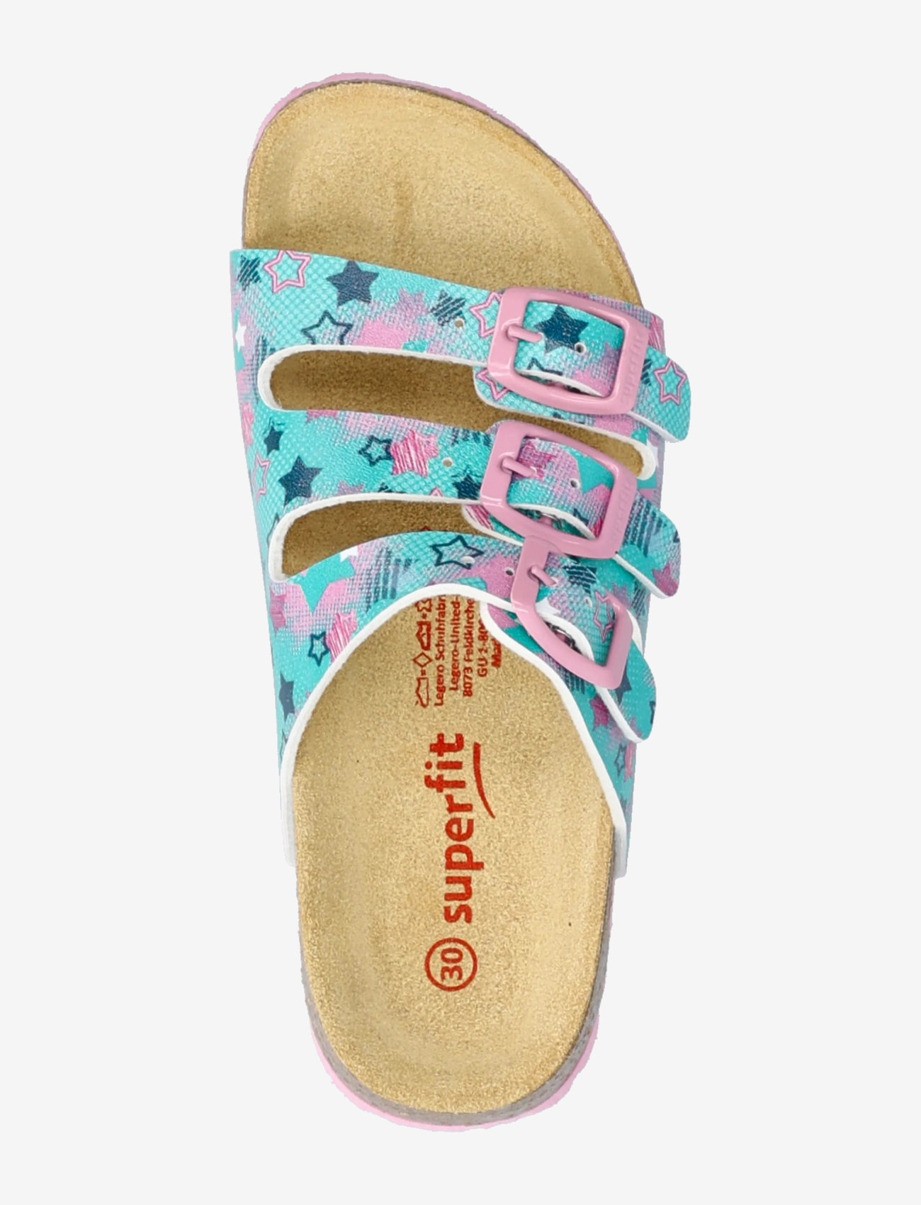 Superfit - FUSSBETTPANTOFFEL - sandals - green  / multicolored - 3