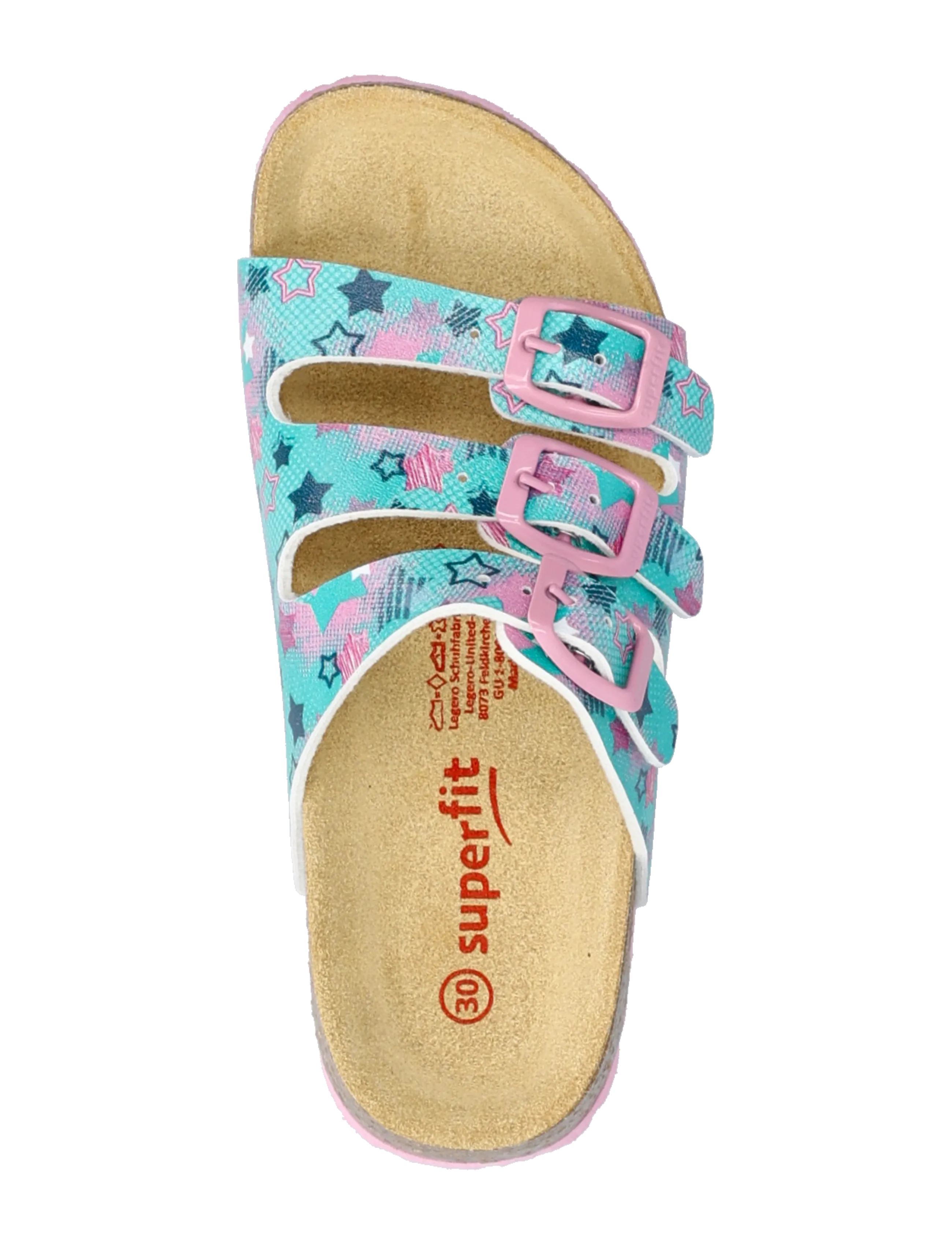 Superfit - FUSSBETTPANTOFFEL - sandals - green  / multicolored - 3
