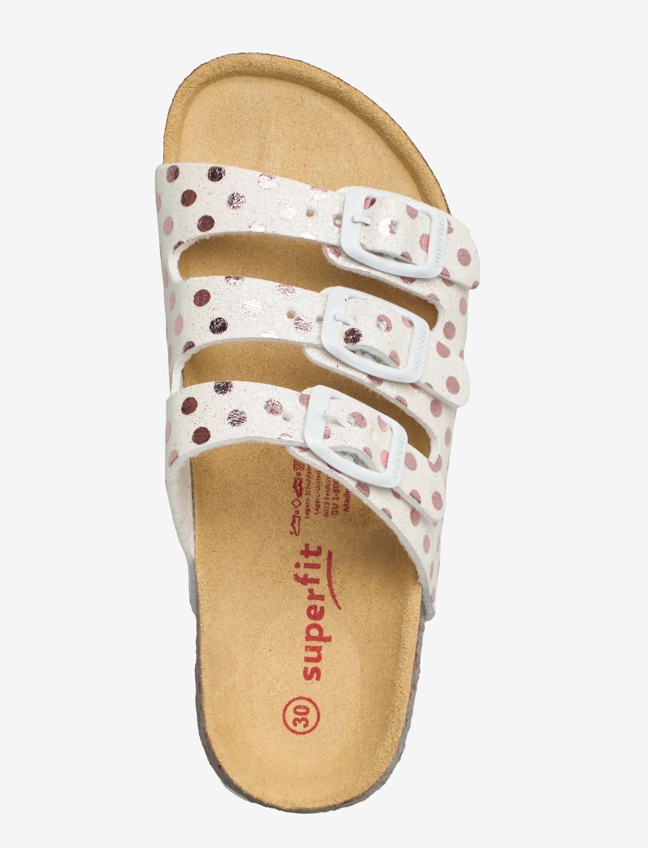 Superfit - FOOTBED SLIPPER - sandaalid - white/rose - 3