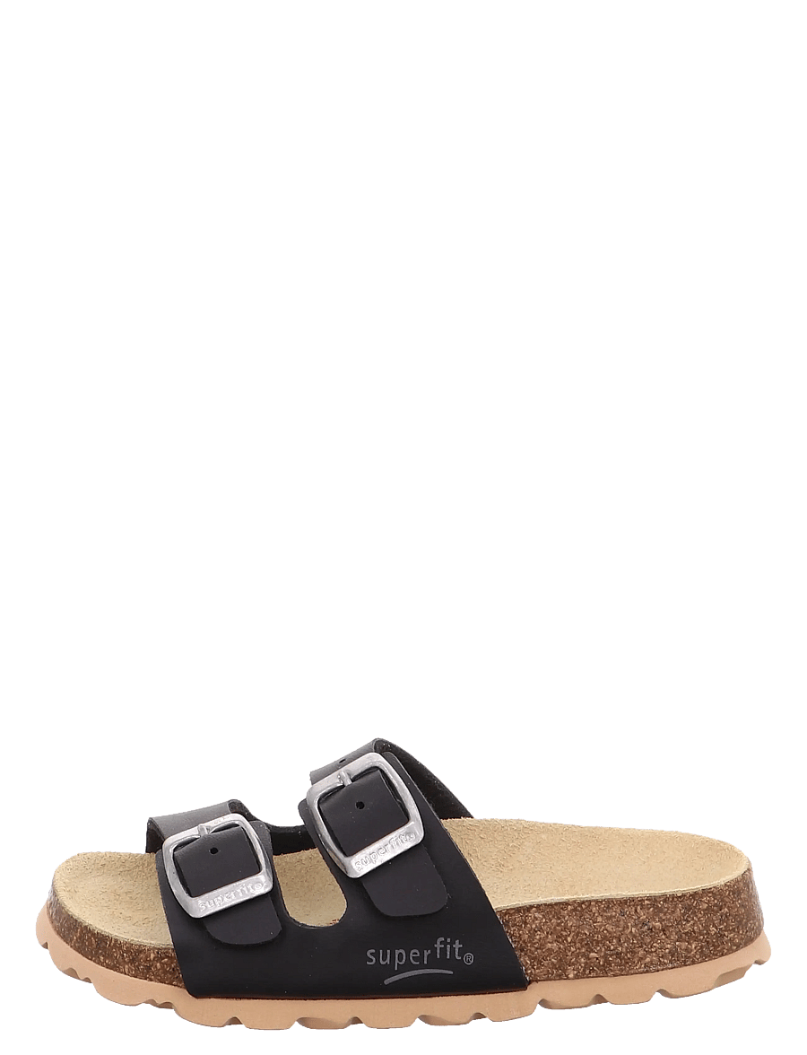 Superfit - FUSSBETTPANTOFFEL - sandalen - black - 1