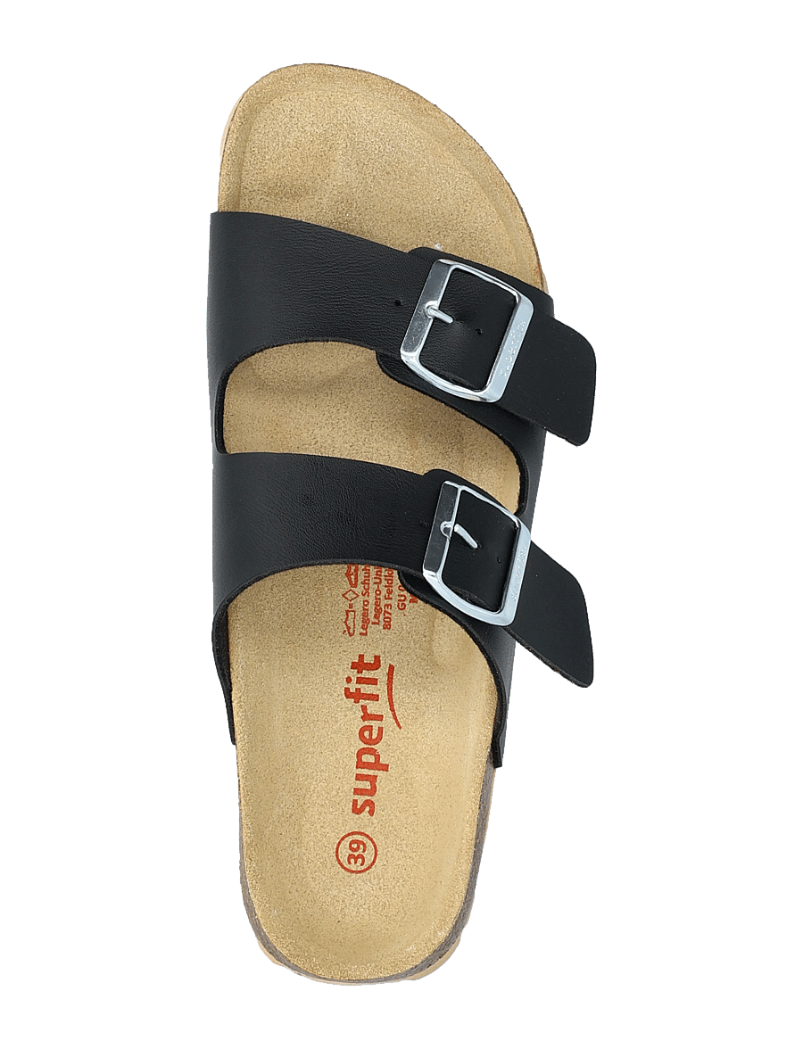 Superfit - FUSSBETTPANTOFFEL - sandalen - black - 3
