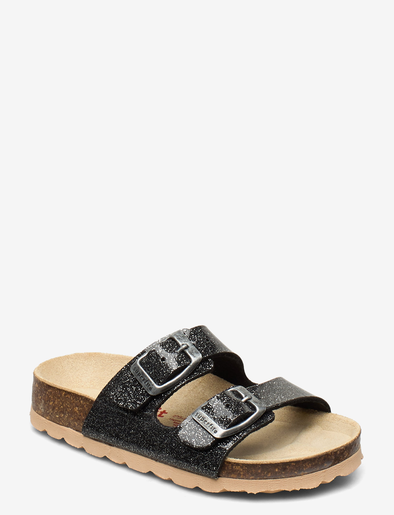 Superfit - FUSSBETTPANTOFFEL - sandaler - black/silver - 0