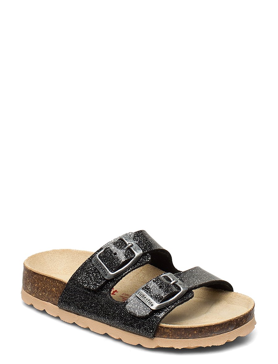 Superfit - FUSSBETTPANTOFFEL - sandalen - black/silver - 0