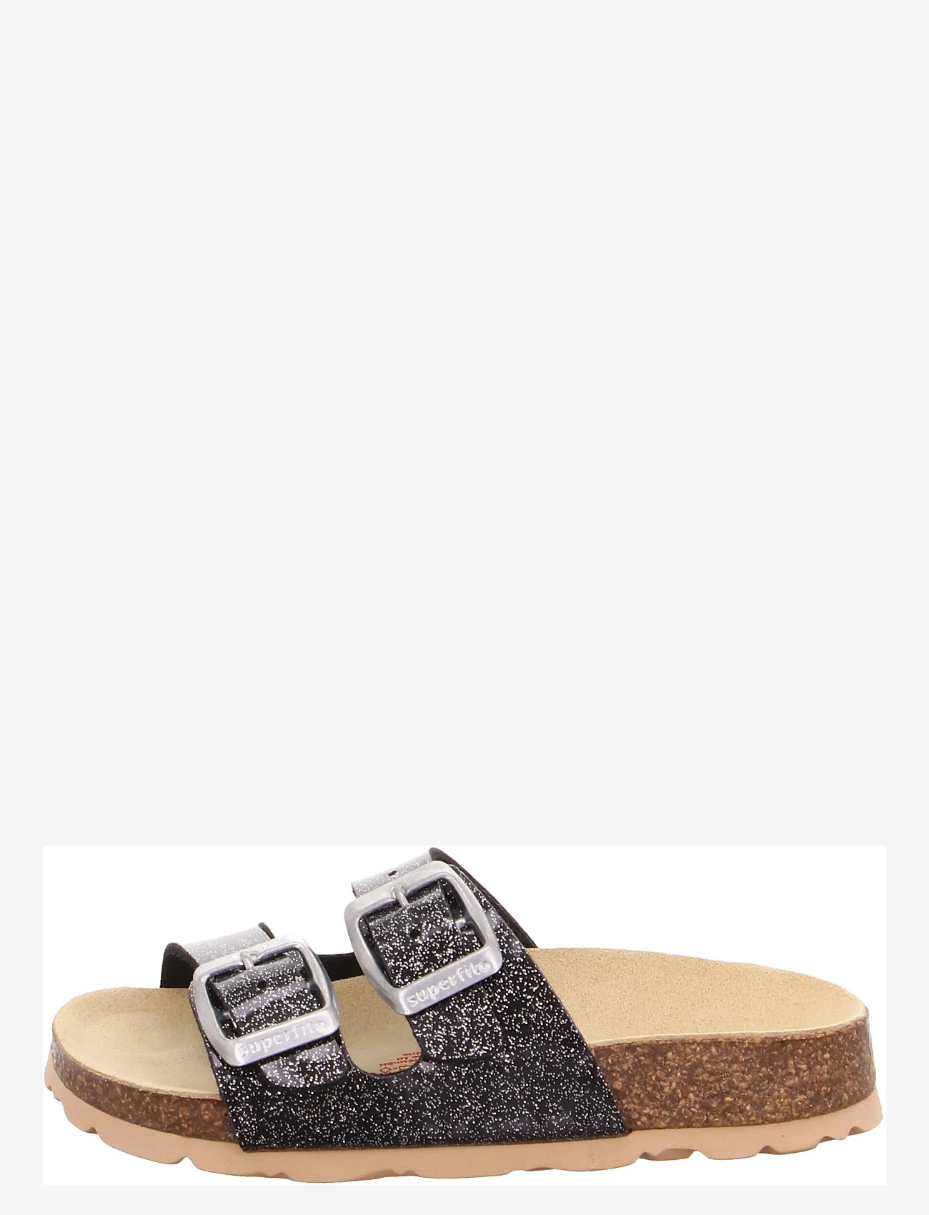 Superfit - FUSSBETTPANTOFFEL - sandaler - black/silver - 1