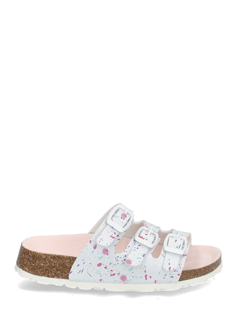 Superfit - FUSSBETTPANTOFFEL - sandalen - white - 1