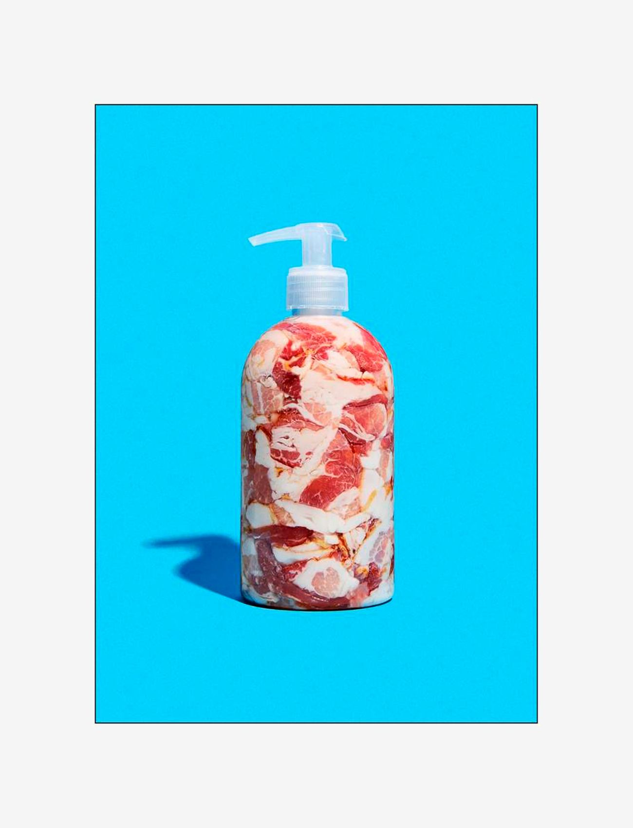 Supermercat Bacon Dispenser, 30X40 cm, Posters, Mehrfarbig/gemustert - Food, Homeware
