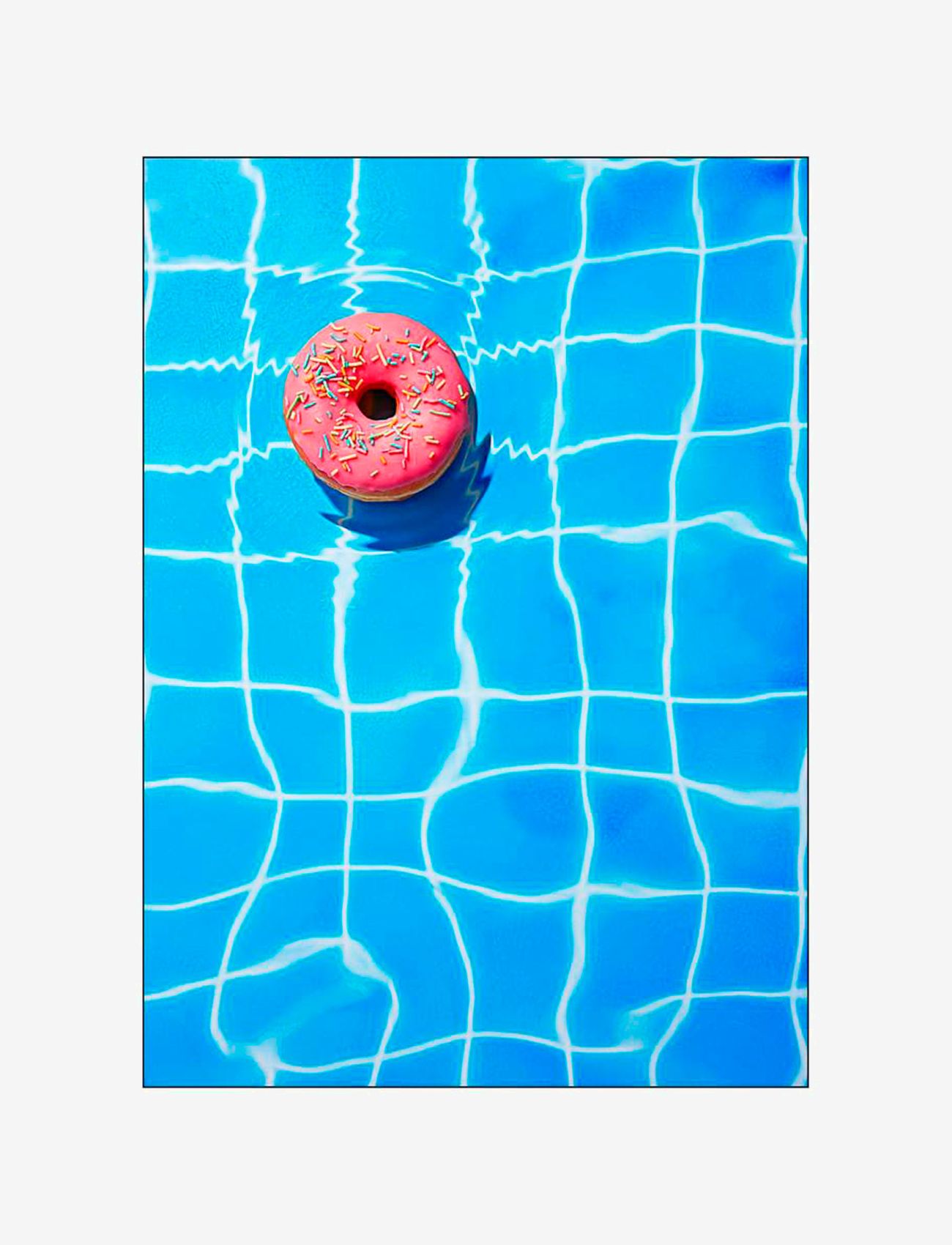 Supermercat - Pool doughnut - mat - multi-colored - 0
