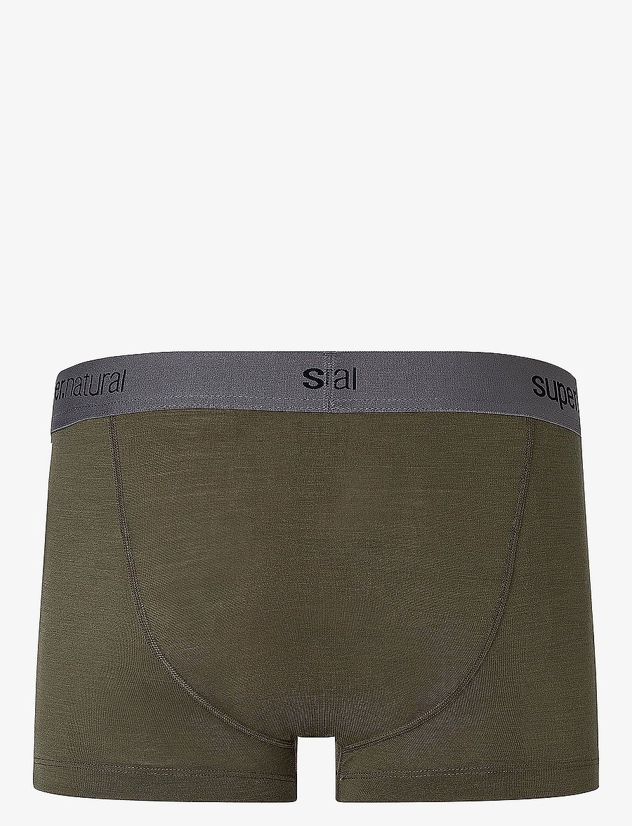 super.natural - M BASE BOXER DOUBLE PACK - jet black/olive night - 4