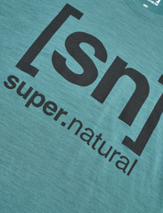 super.natural - M LOGO LS - pitkähihaiset t-paidat - hydro melange/pirate grey - 2