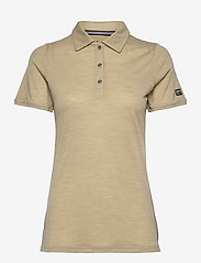super.natural - W SPORTY POLO - polo's - olive grey melange - 0