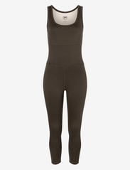 super.natural - W LIQUID FLOW OVERALL - running & training tights - wren/oyster grey - 0