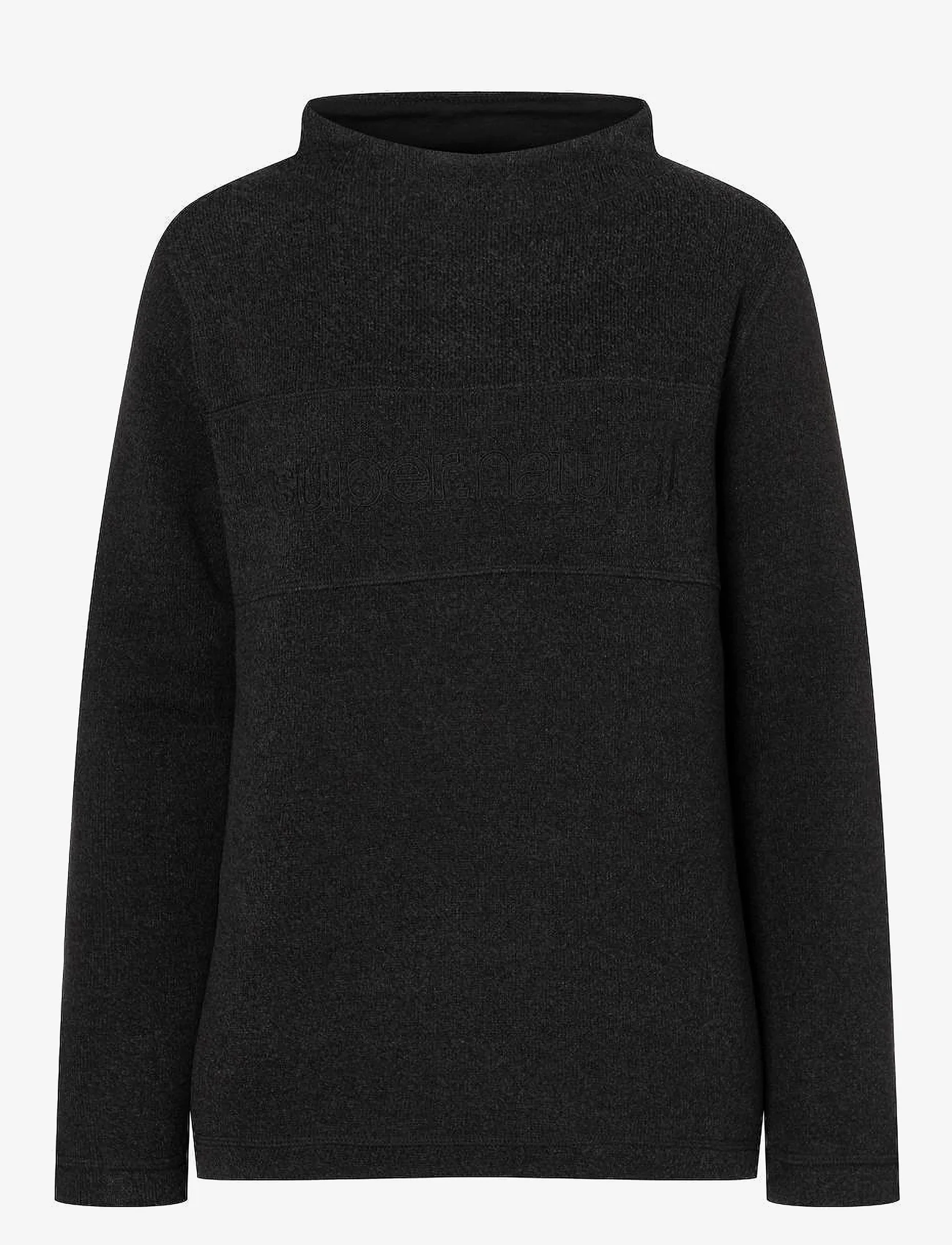 super.natural - W COMPOUND PULLOVER - sweatshirts - jet black melange - 0