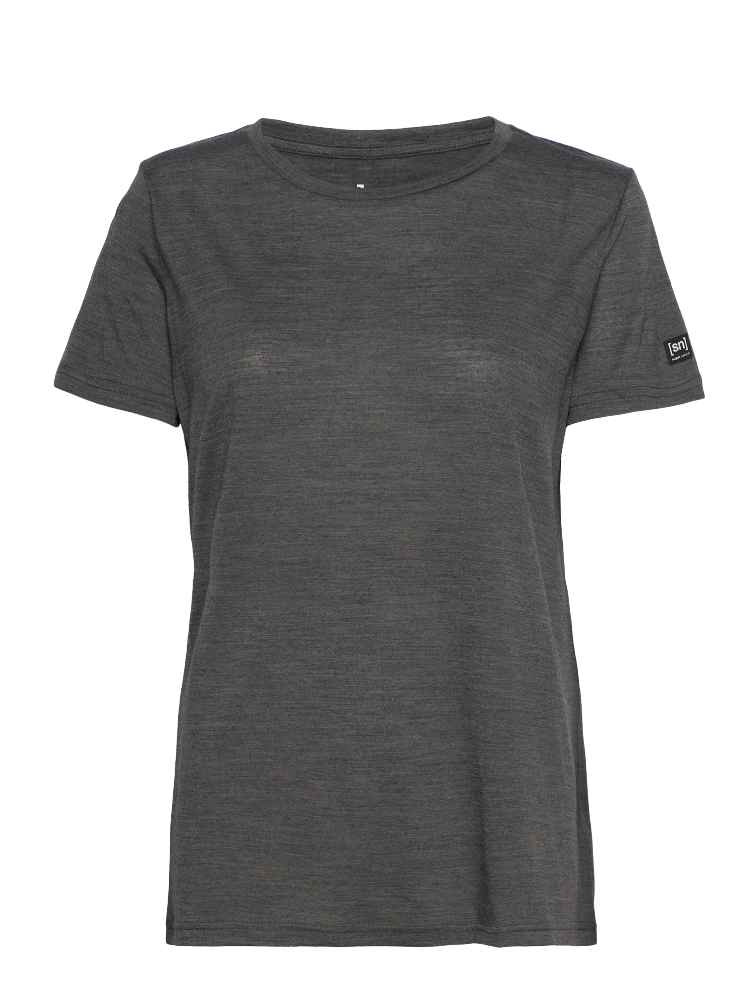 super.natural - W THE ESSENTIAL TEE - pirate grey melange - 0