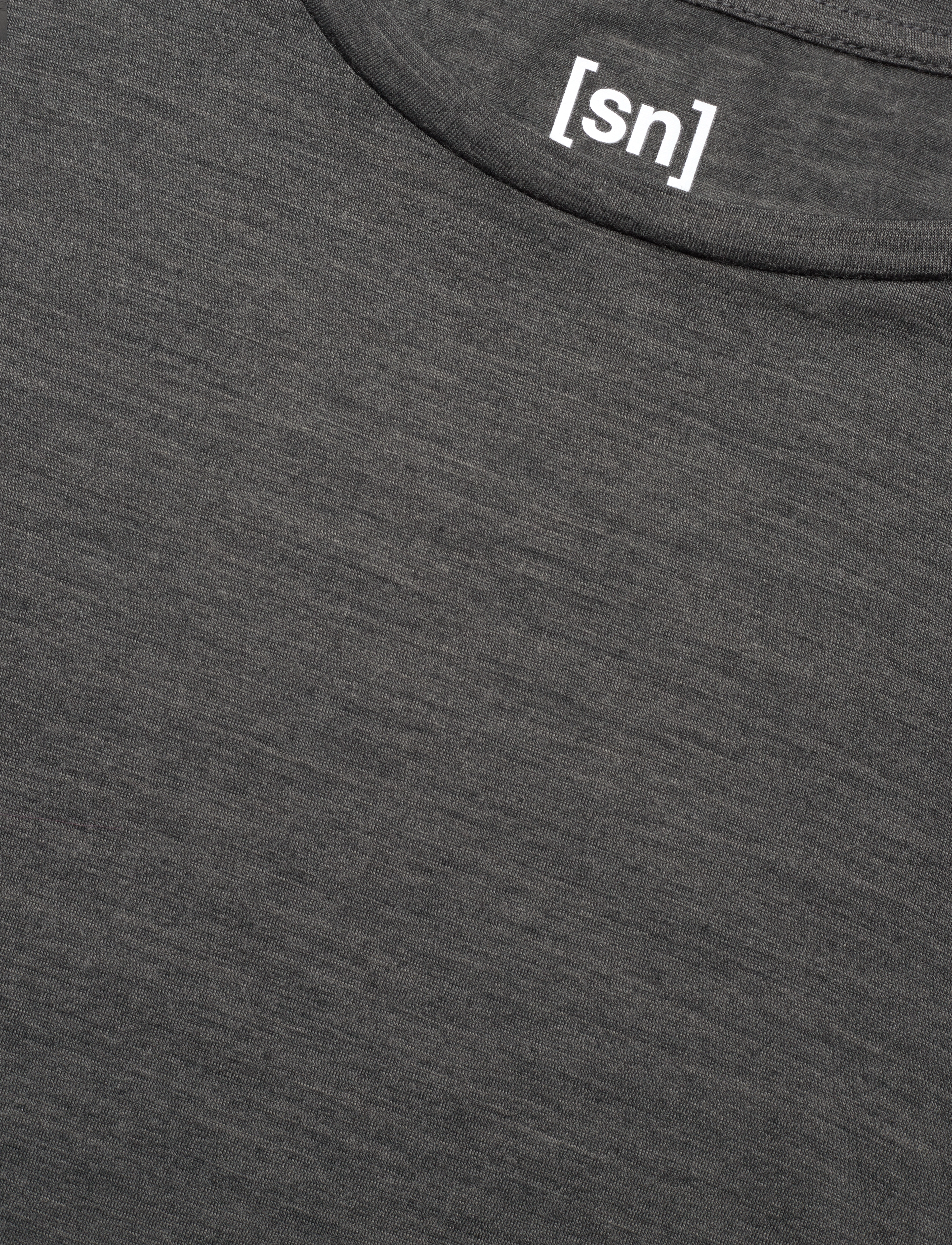 super.natural - W THE ESSENTIAL TEE - pirate grey melange - 2
