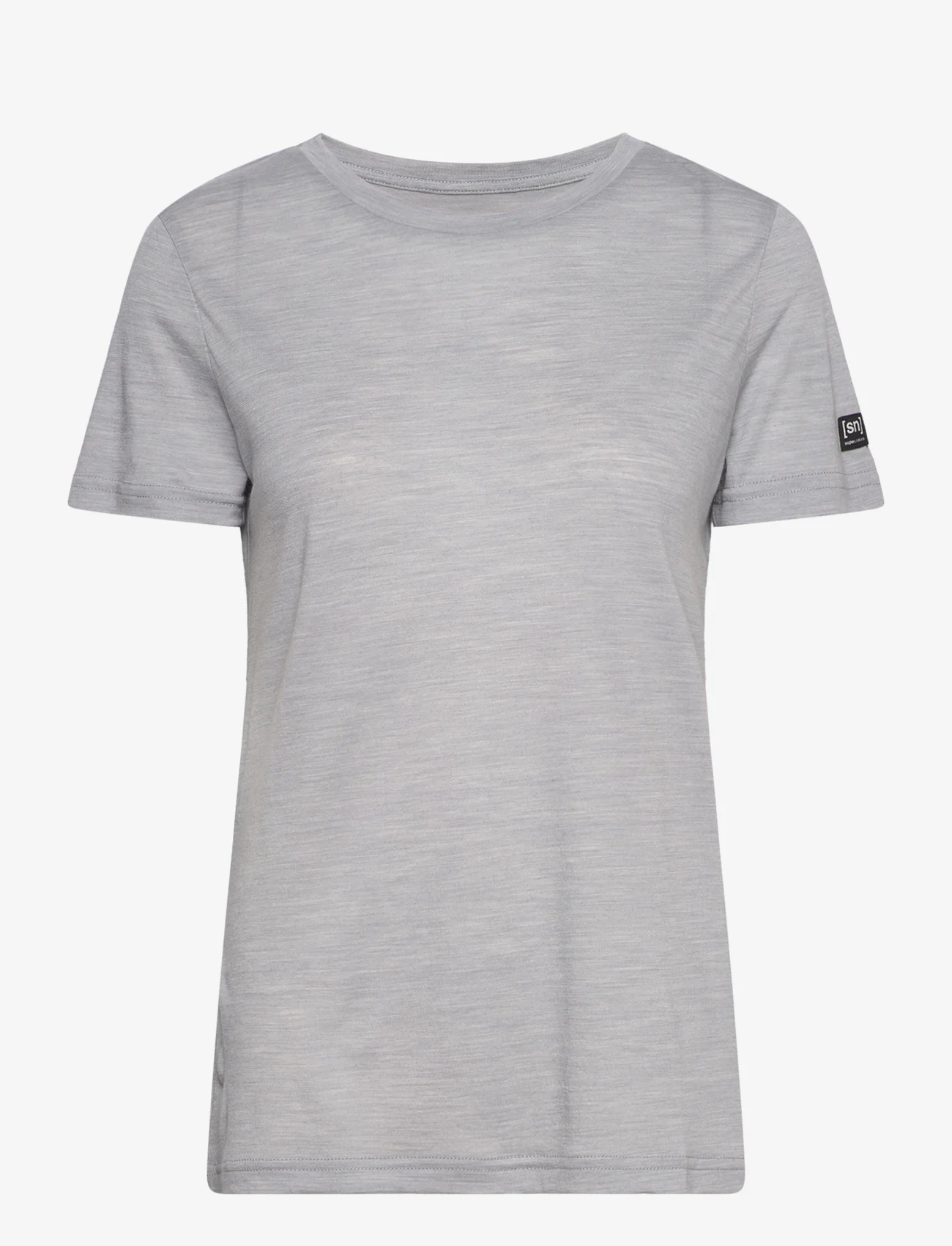 super.natural - W THE ESSENTIAL TEE - t-shirts - ultimate grey melange - 0