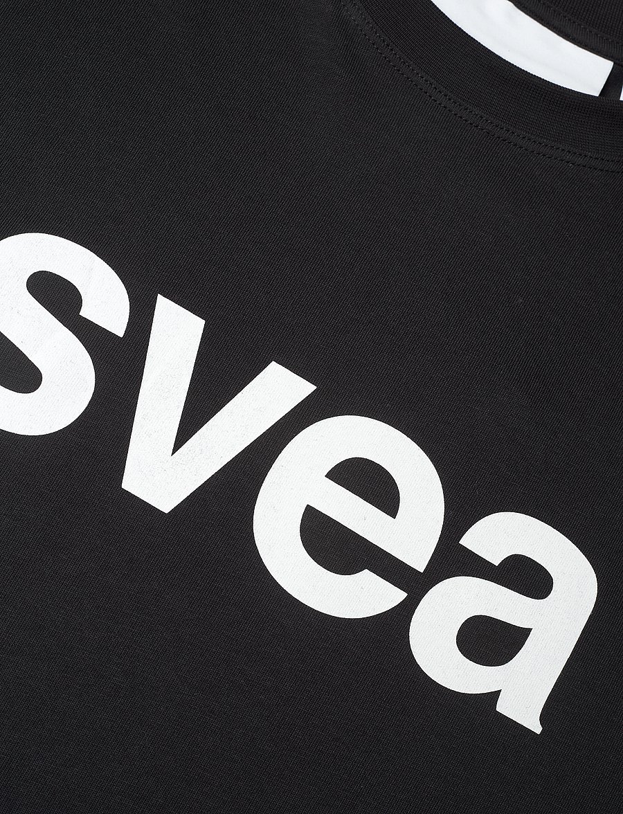 Svea - SMAustin Boxy Logo SS T-Shirt - lühikeste varrukatega t-särgid - black - 2