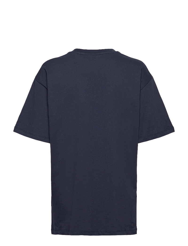Svea - SMAustin Boxy Logo SS T-Shirt - kurzärmelig - navy - 1