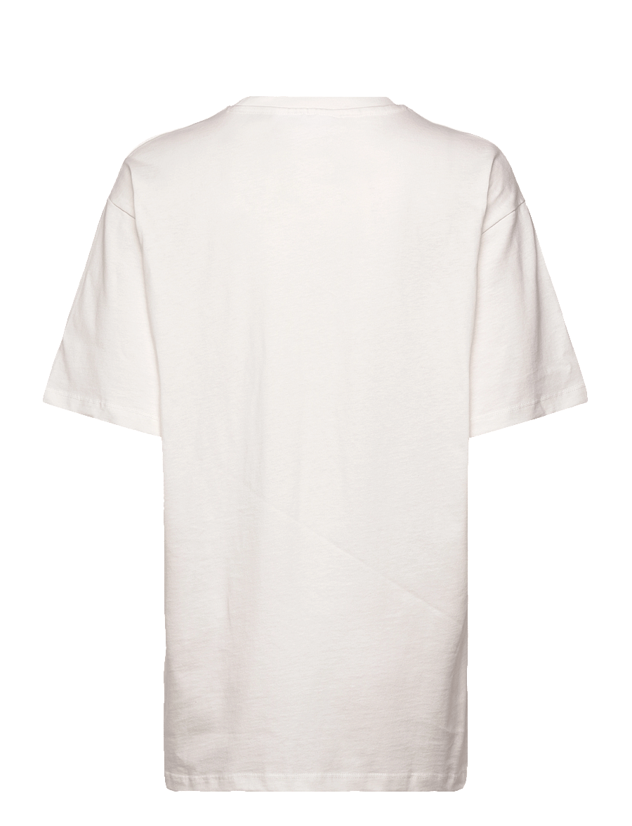 Svea - SMAustin Boxy Logo SS T-Shirt - kurzärmelige t-shirts - new white - 1