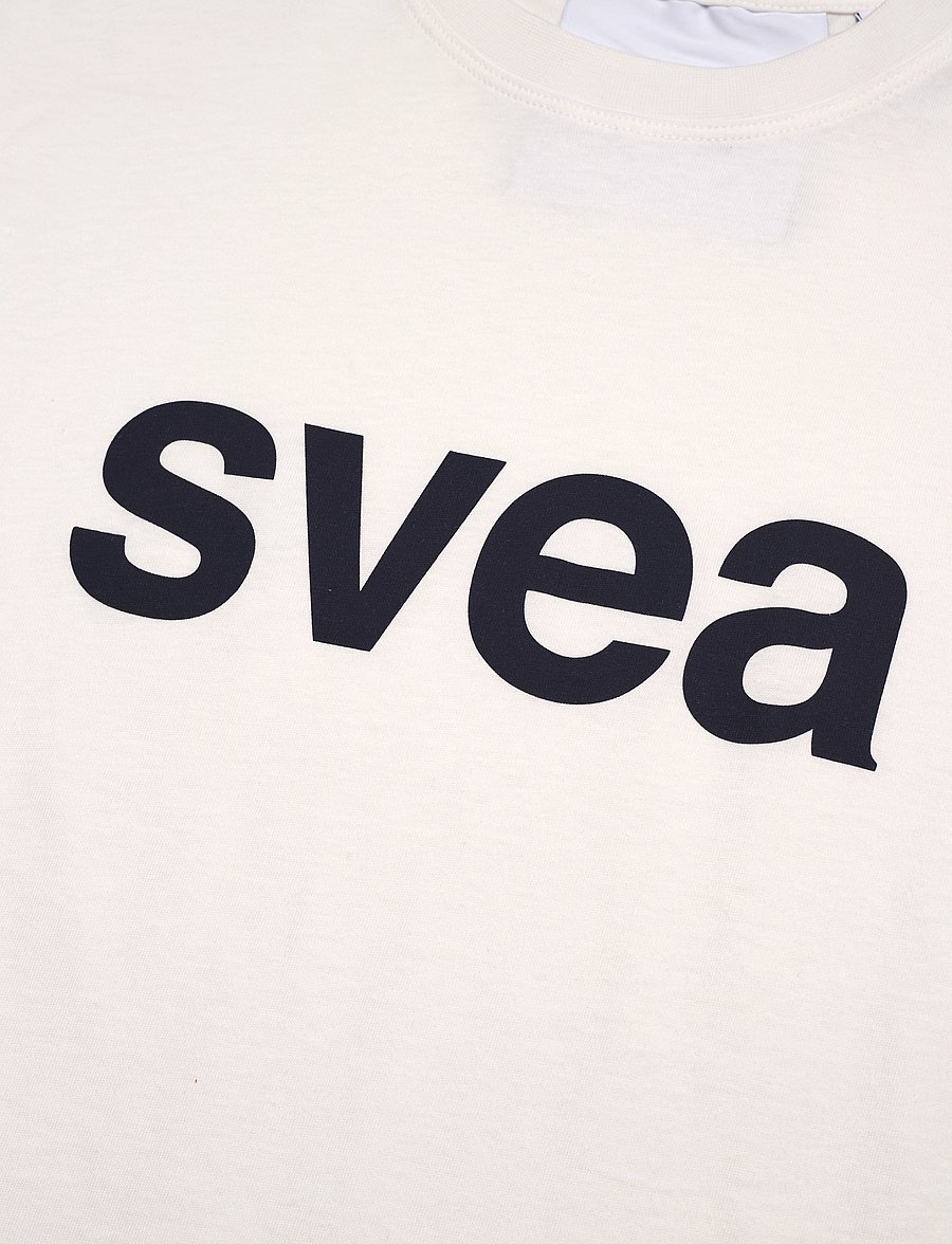 Svea - SMAustin Boxy Logo SS T-Shirt - kurzärmelige t-shirts - new white - 2