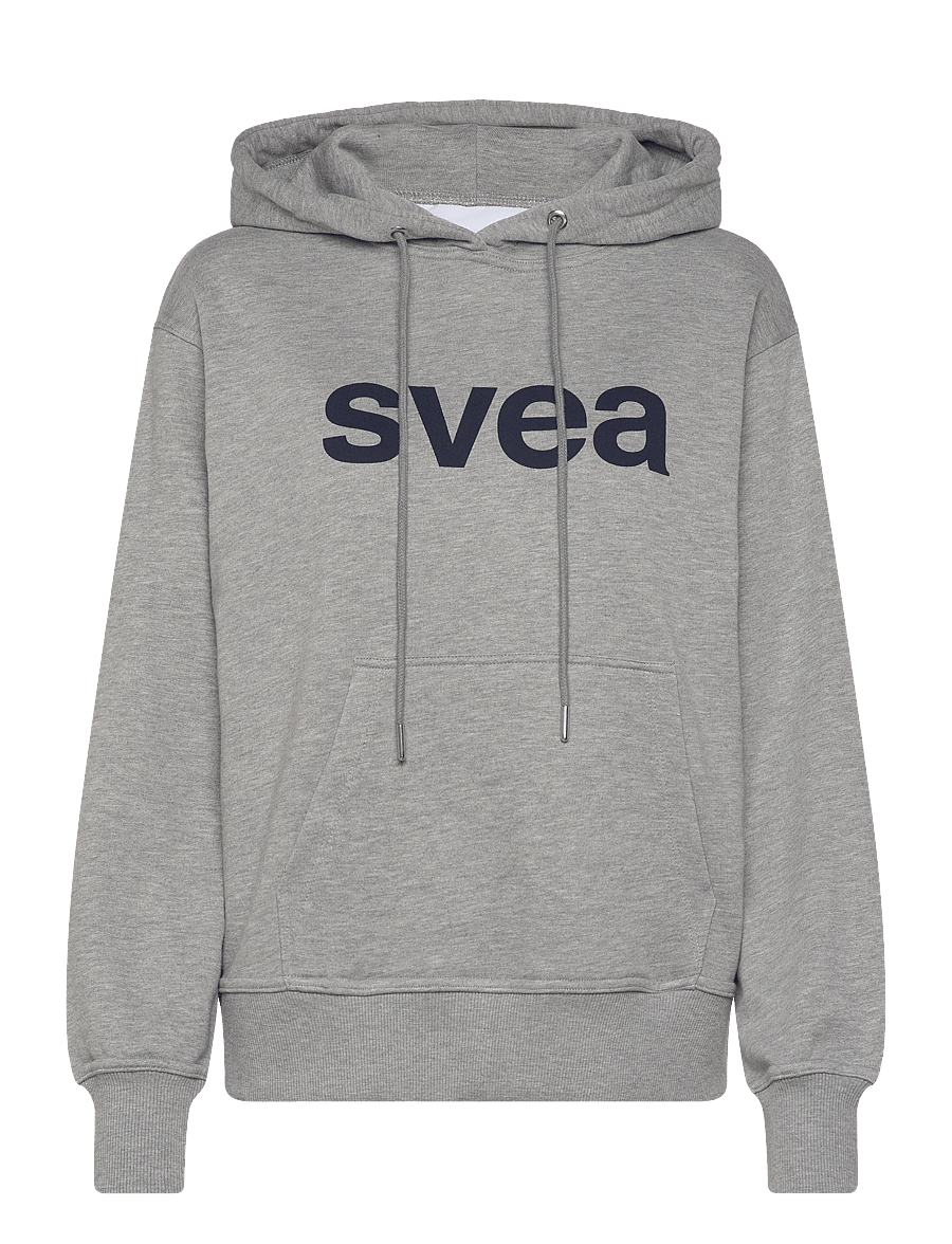Svea - SWCowen Hoodie - pulls à capuche - medium grey melange - 0