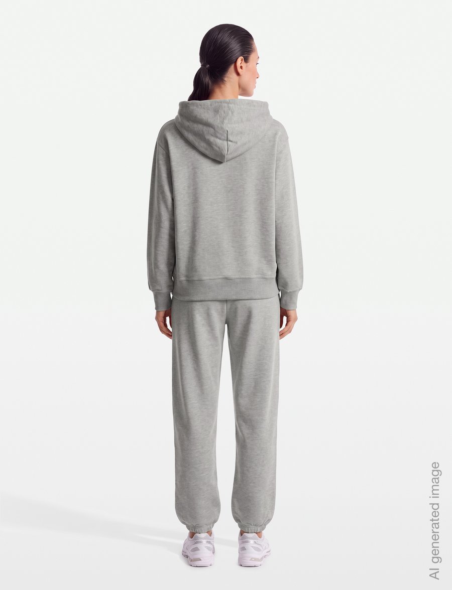 Svea - SWCowen Hoodie - kapuutsiga pusad - medium grey melange - 4