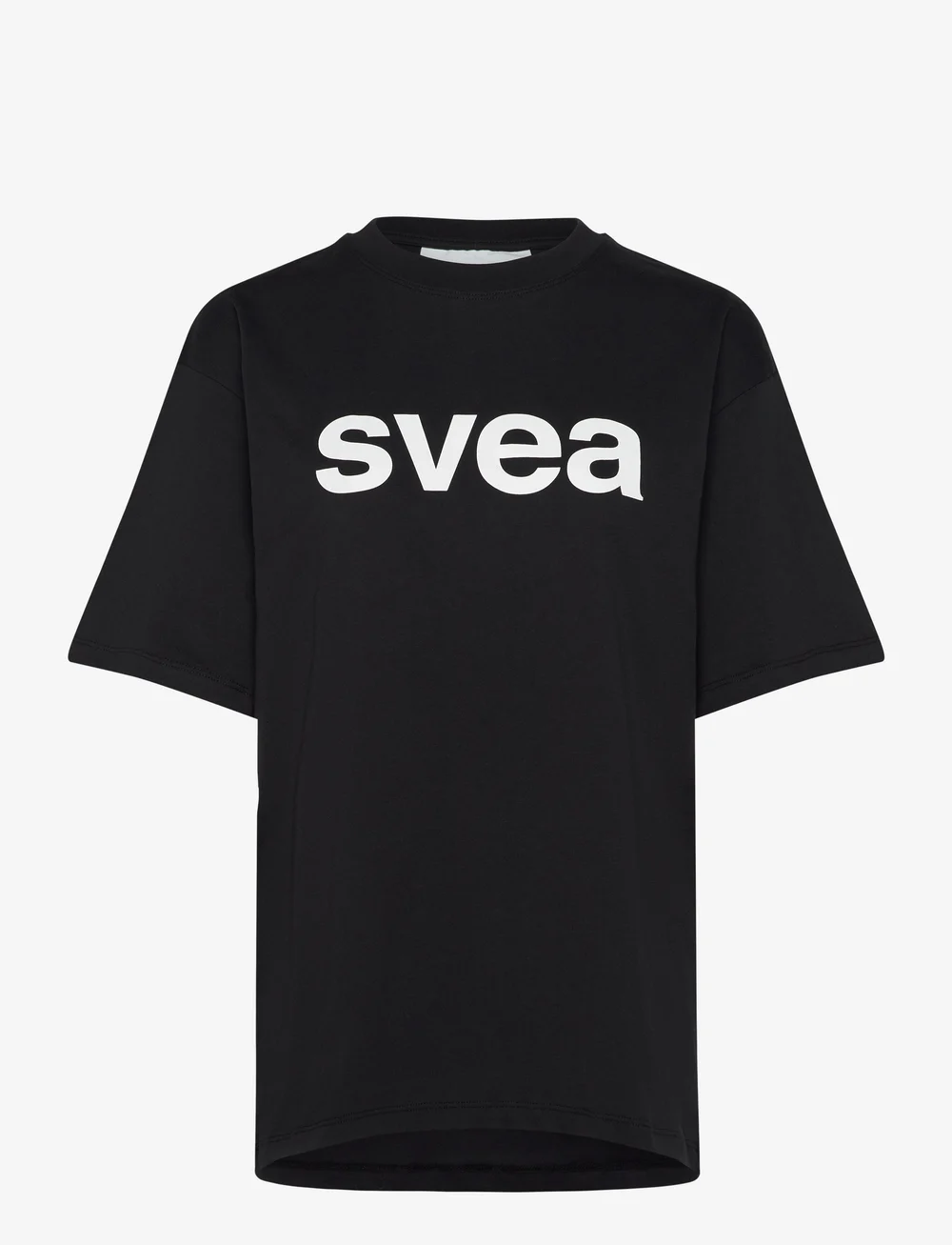 Svea - SWAustin Boxy Logo SS T-Shirt - t-shirts - black - 0