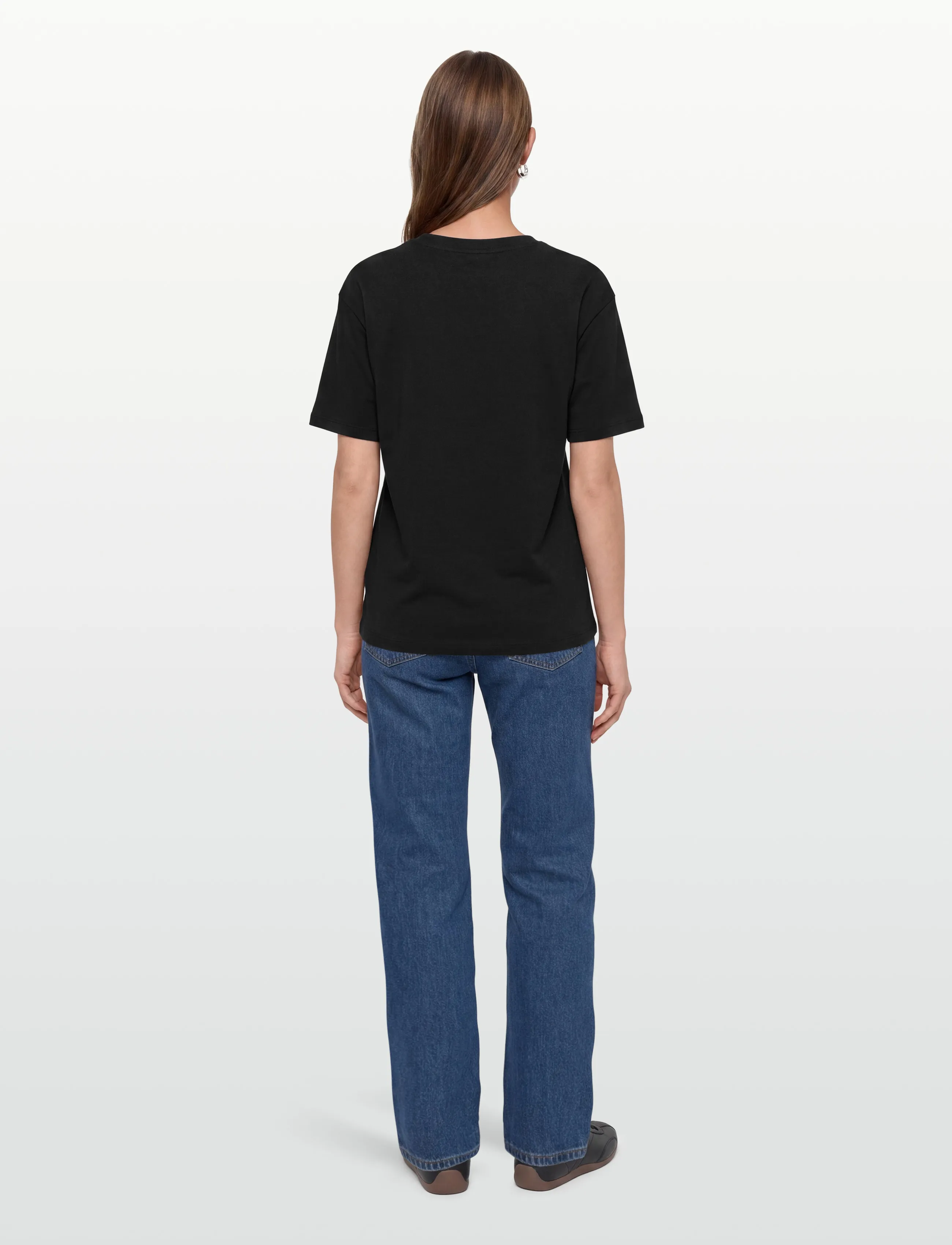 Svea - SWAustin Boxy Logo SS T-Shirt - t-shirts & tops - black - 4