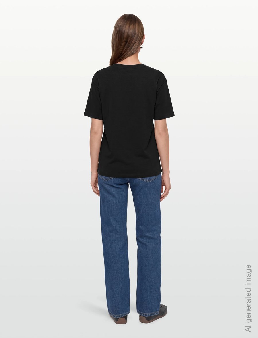 Svea - SWAustin Boxy Logo SS T-Shirt - t-shirts - black - 4