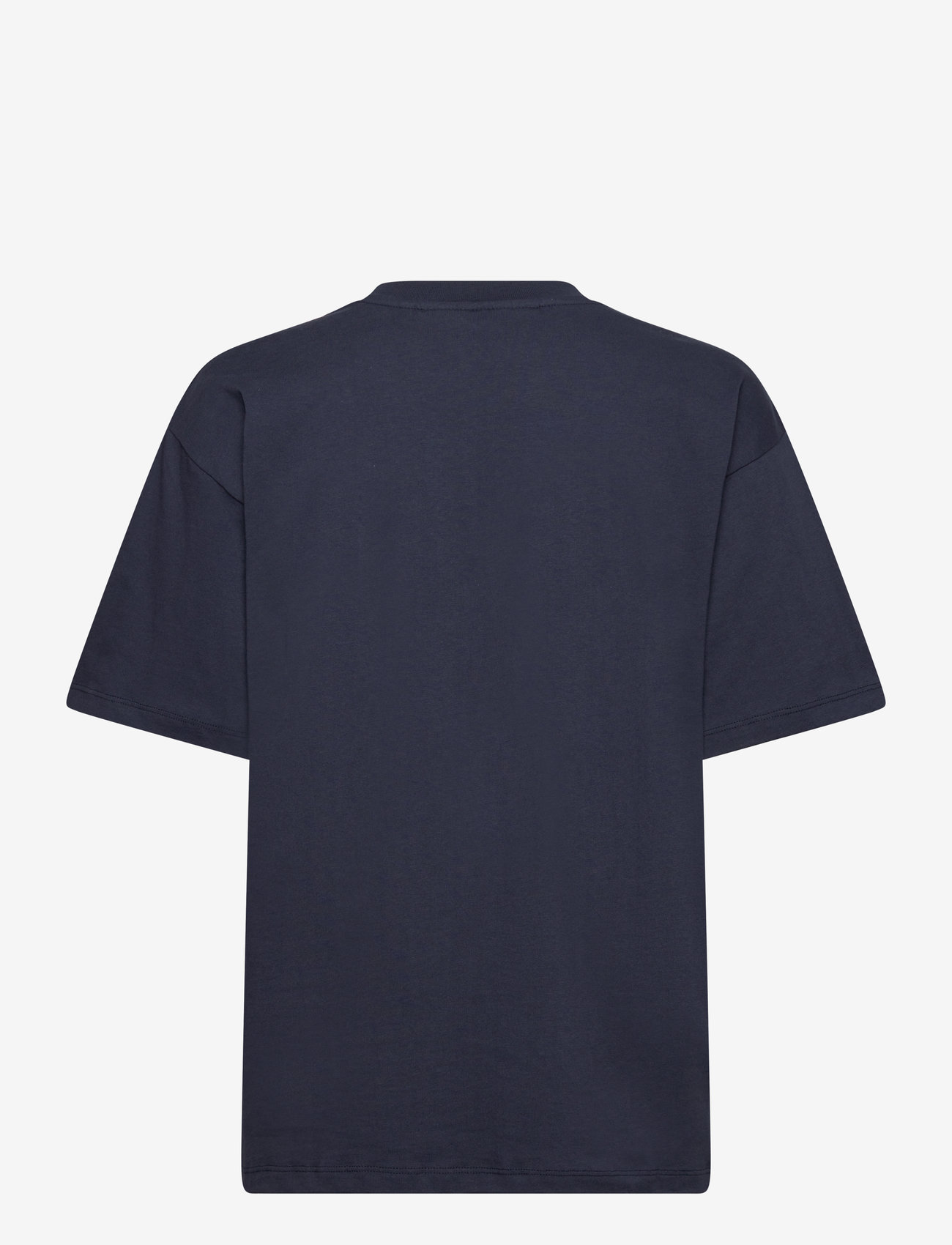 Svea - SWAustin Boxy Logo SS T-Shirt - t-shirts - navy - 1