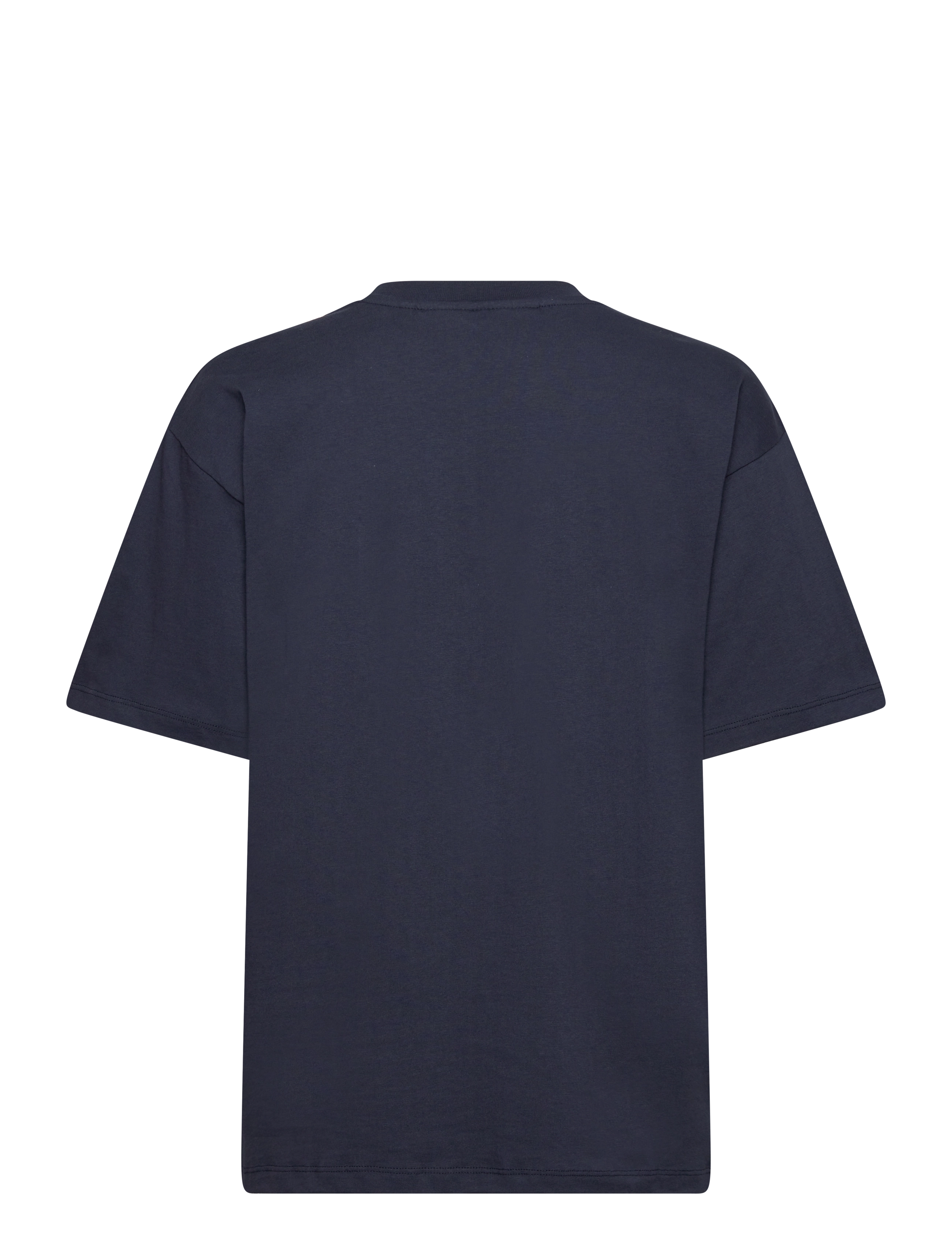 Svea - SWAustin Boxy Logo SS T-Shirt - t-shirts - navy - 1