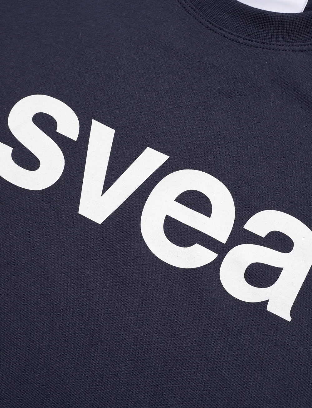 Svea - SWAustin Boxy Logo SS T-Shirt - t-shirts - navy - 2