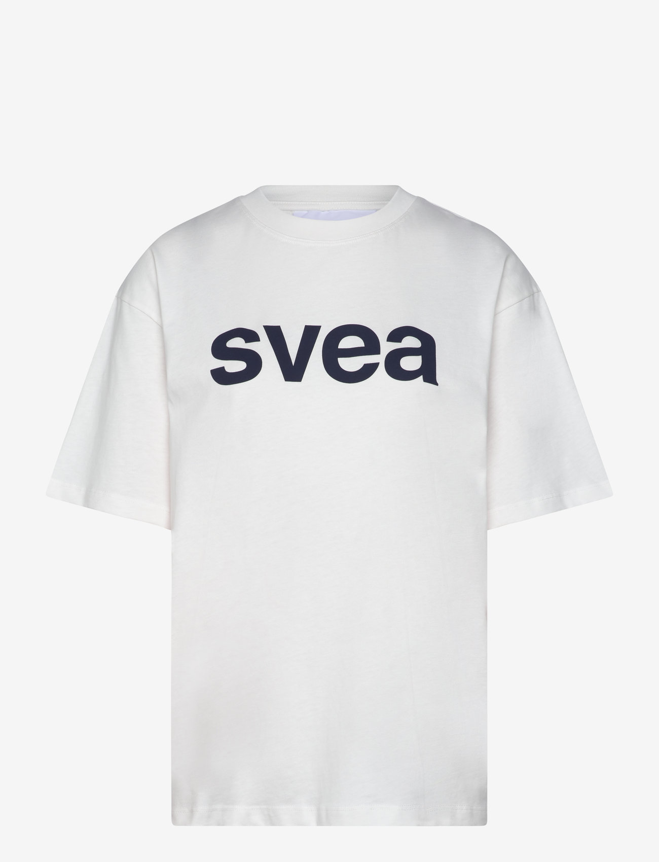 Svea - SWAustin Boxy Logo SS T-Shirt - t-shirts - new white - 0