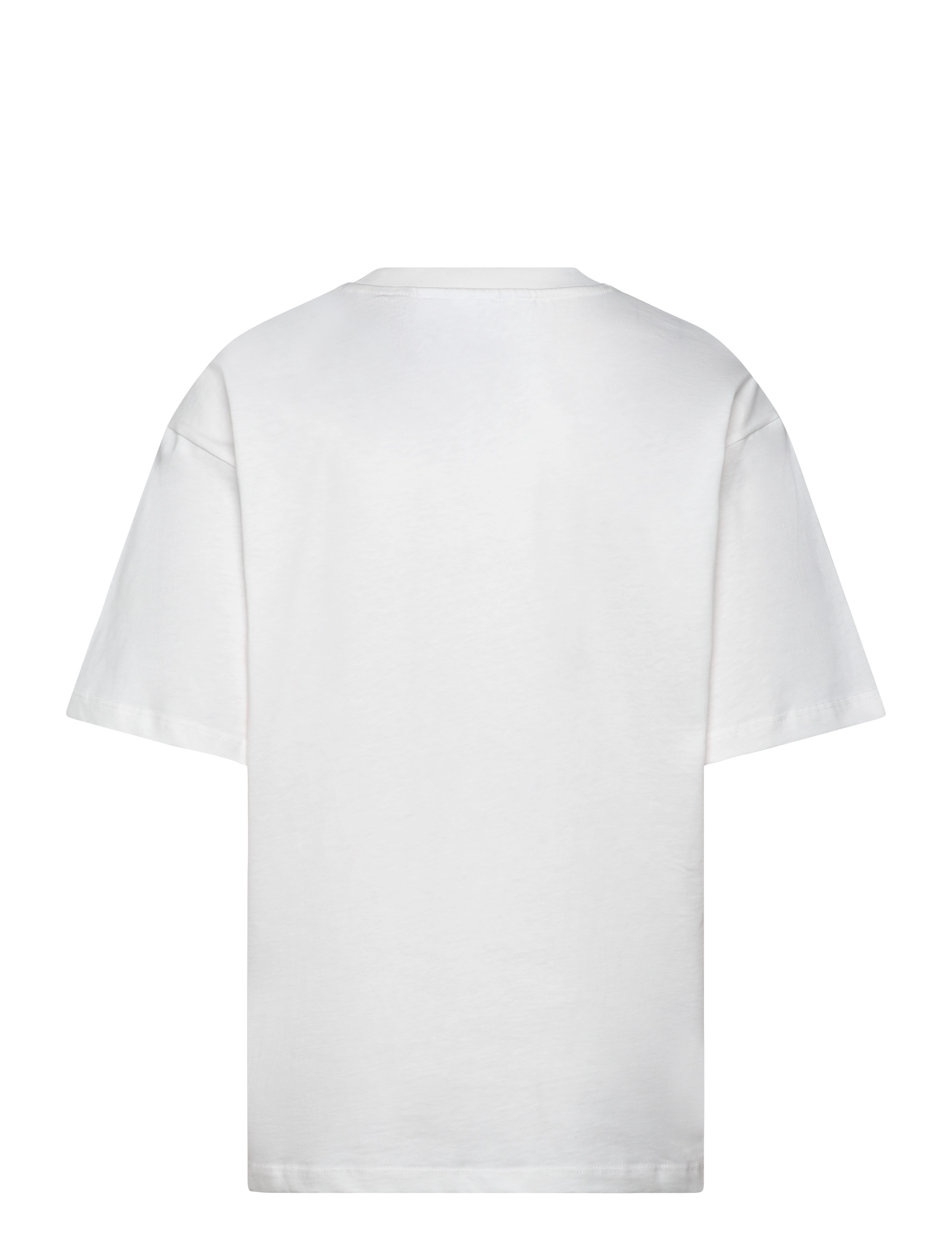 Svea - SWAustin Boxy Logo SS T-Shirt - t-shirts - new white - 1
