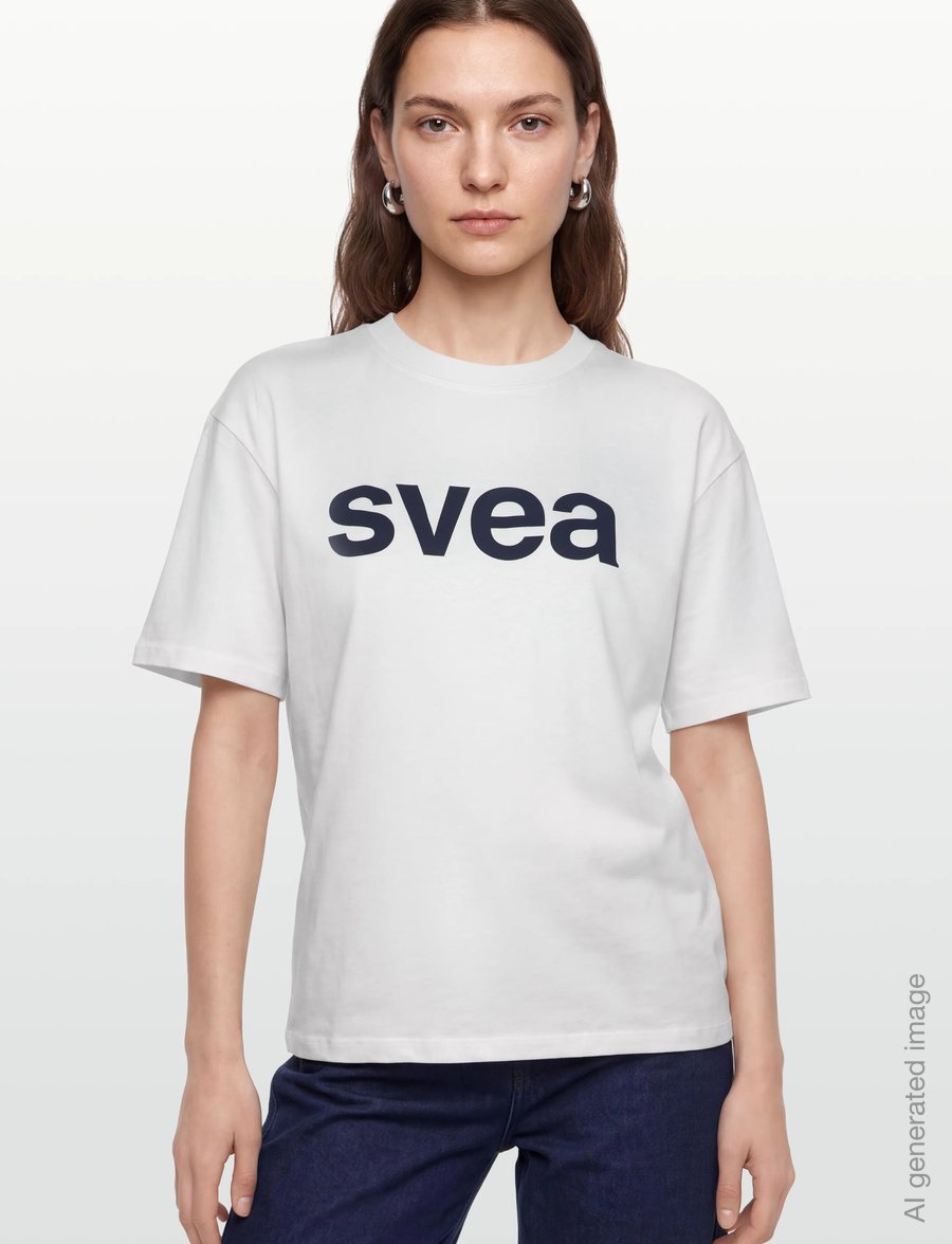 Svea - SWAustin Boxy Logo SS T-Shirt - stuttermarbolir - new white - 3