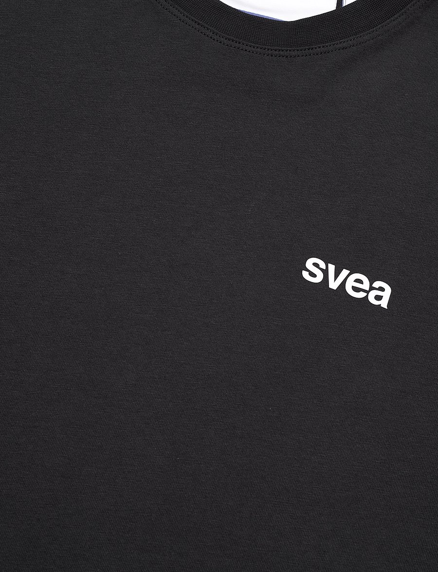 Svea - SMAustin Boxy SS T-Shirt - kurzärmelige t-shirts - black - 2