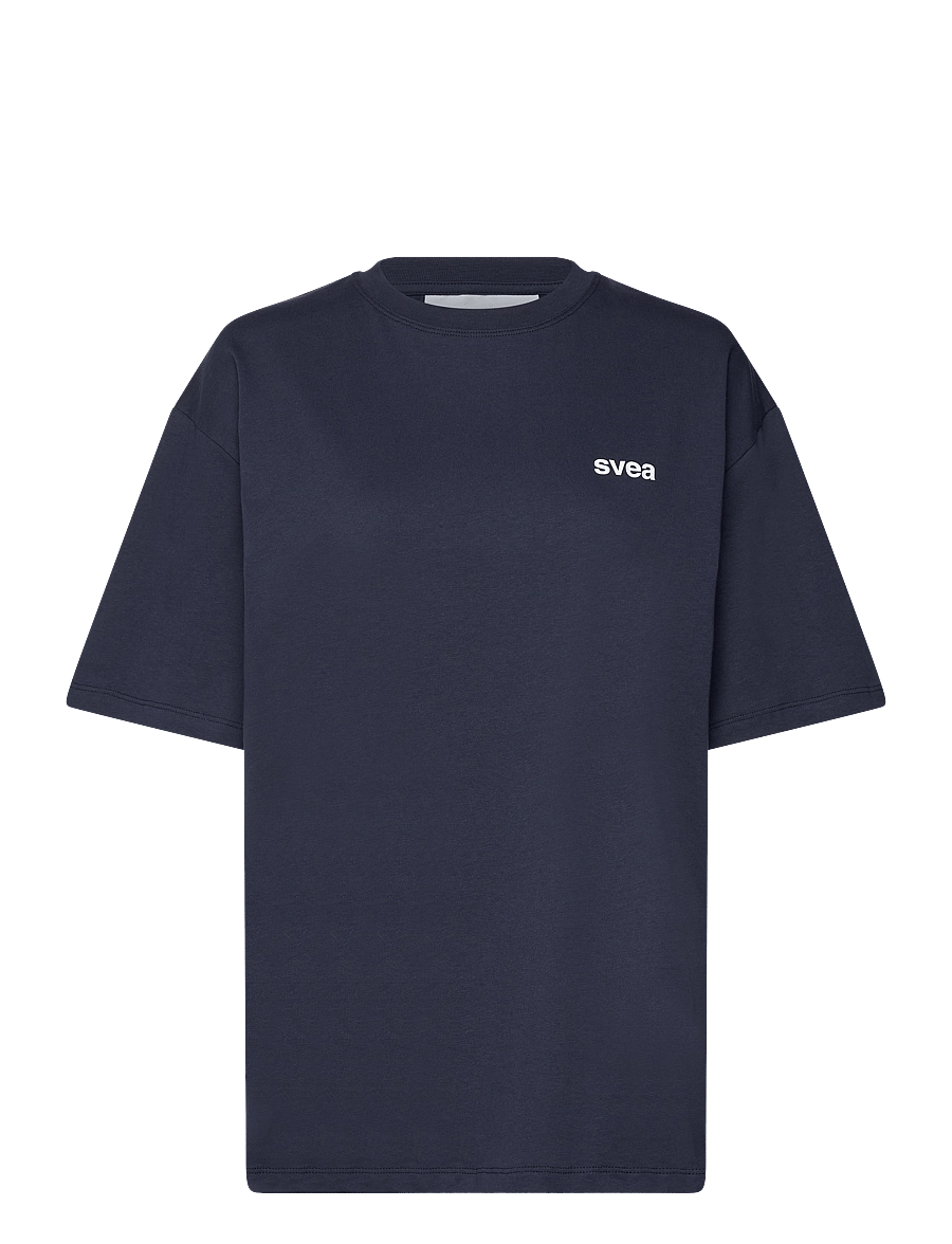 Svea - SMAustin Boxy SS T-Shirt - lühikeste varrukatega t-särgid - navy - 0