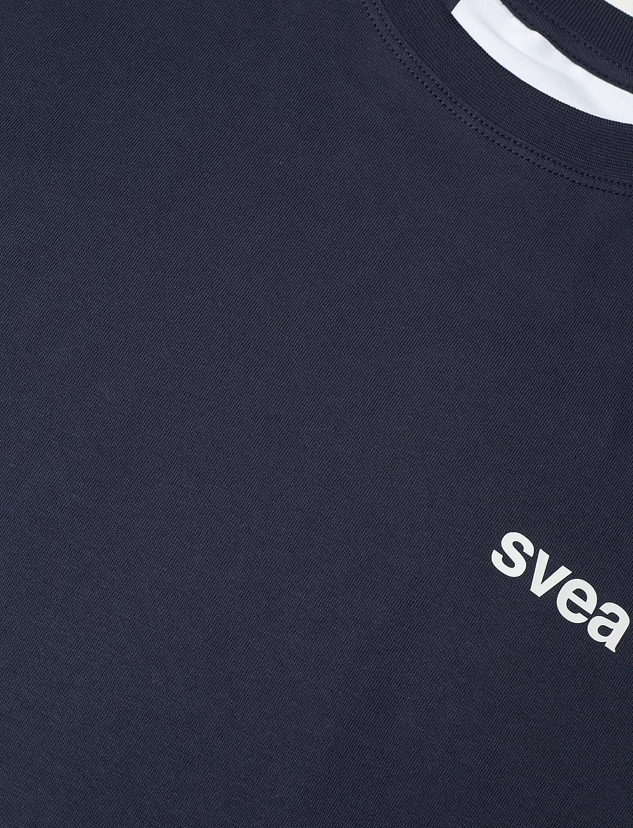 Svea - SMAustin Boxy SS T-Shirt - lühikeste varrukatega t-särgid - navy - 2