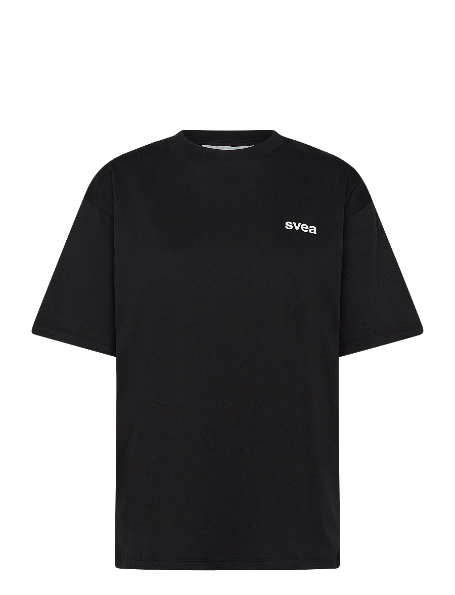 Svea - SWAustin Boxy SS T-Shirt - t-särgid - black - 0