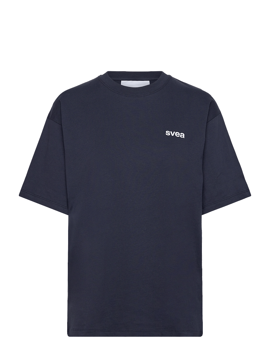 Svea - SWAustin Boxy SS T-Shirt - t-shirts - navy - 1