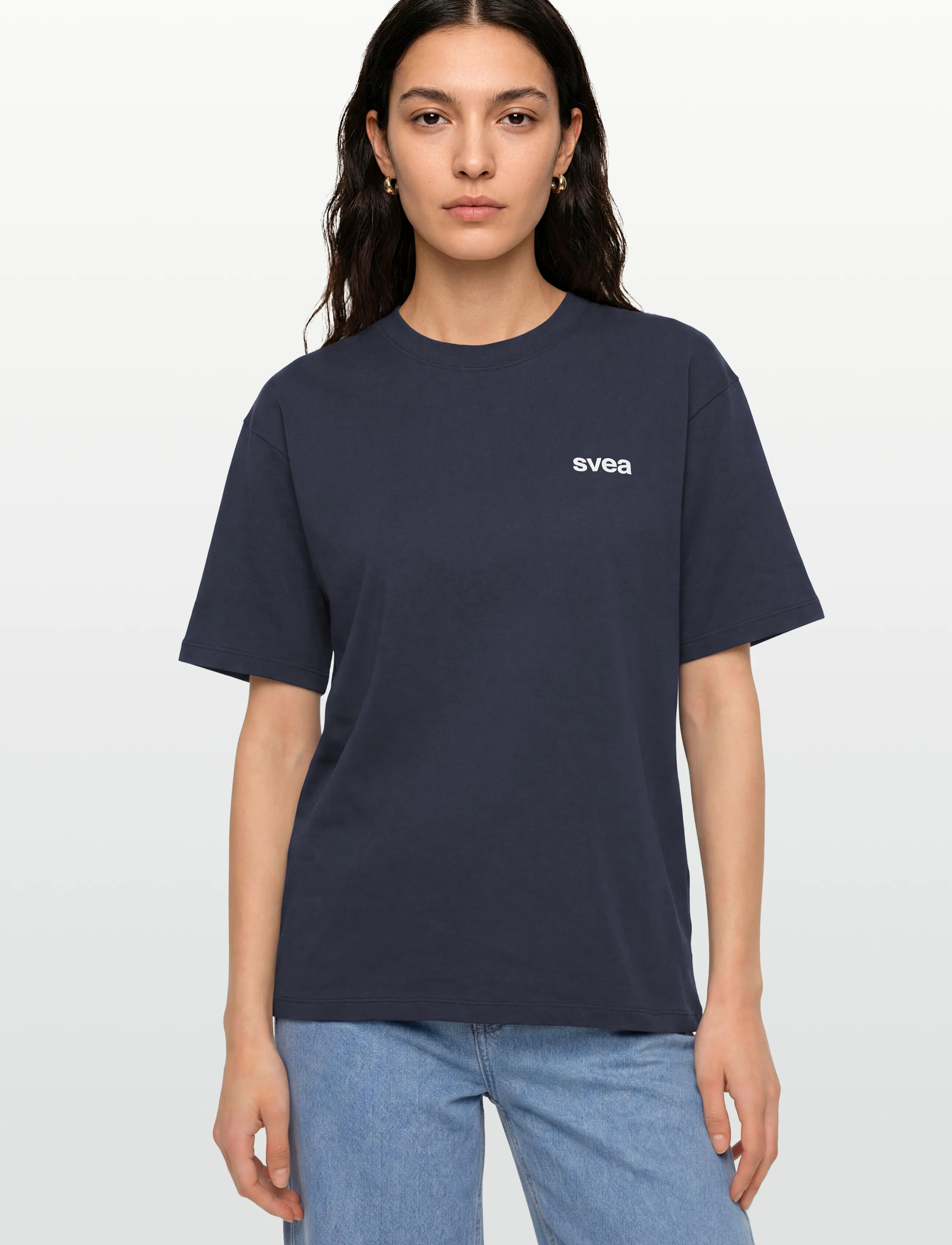 Svea - SWAustin Boxy SS T-Shirt - laveste priser - navy - 3