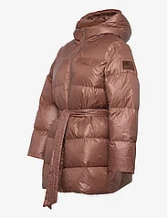 Svea - Mid length beltet coat - down- & padded jackets - dark bark - 2