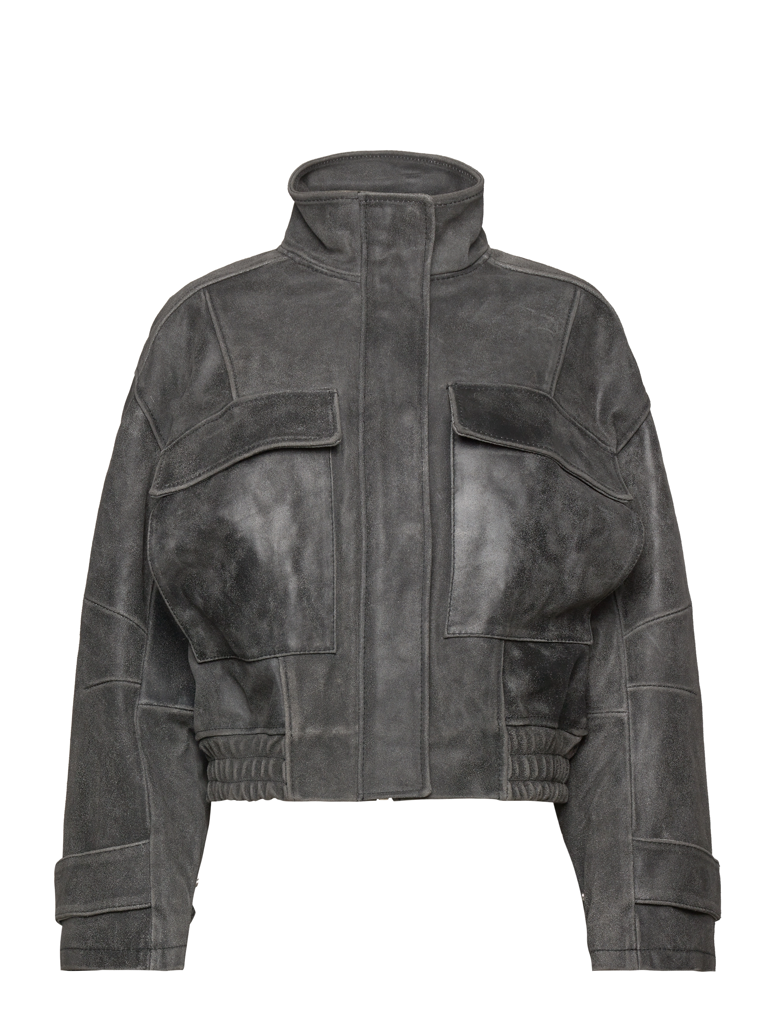 SVMets Jacket 5001 F - BLACK WORN LEATHER