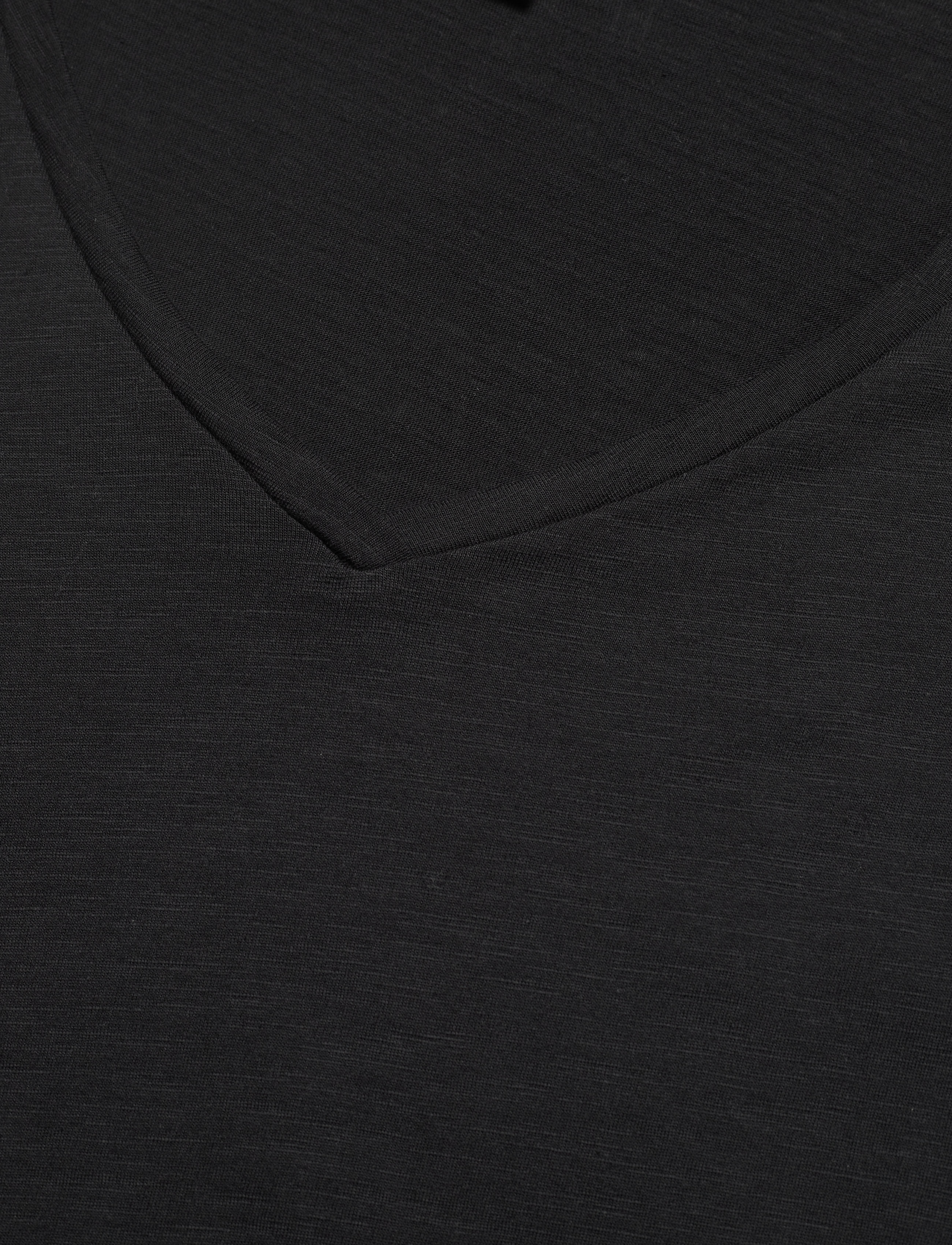 Svea - V-neck top - black - 2