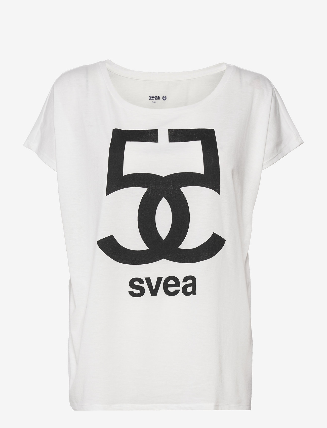 Svea - Edit Tee - offwhite/black - 0