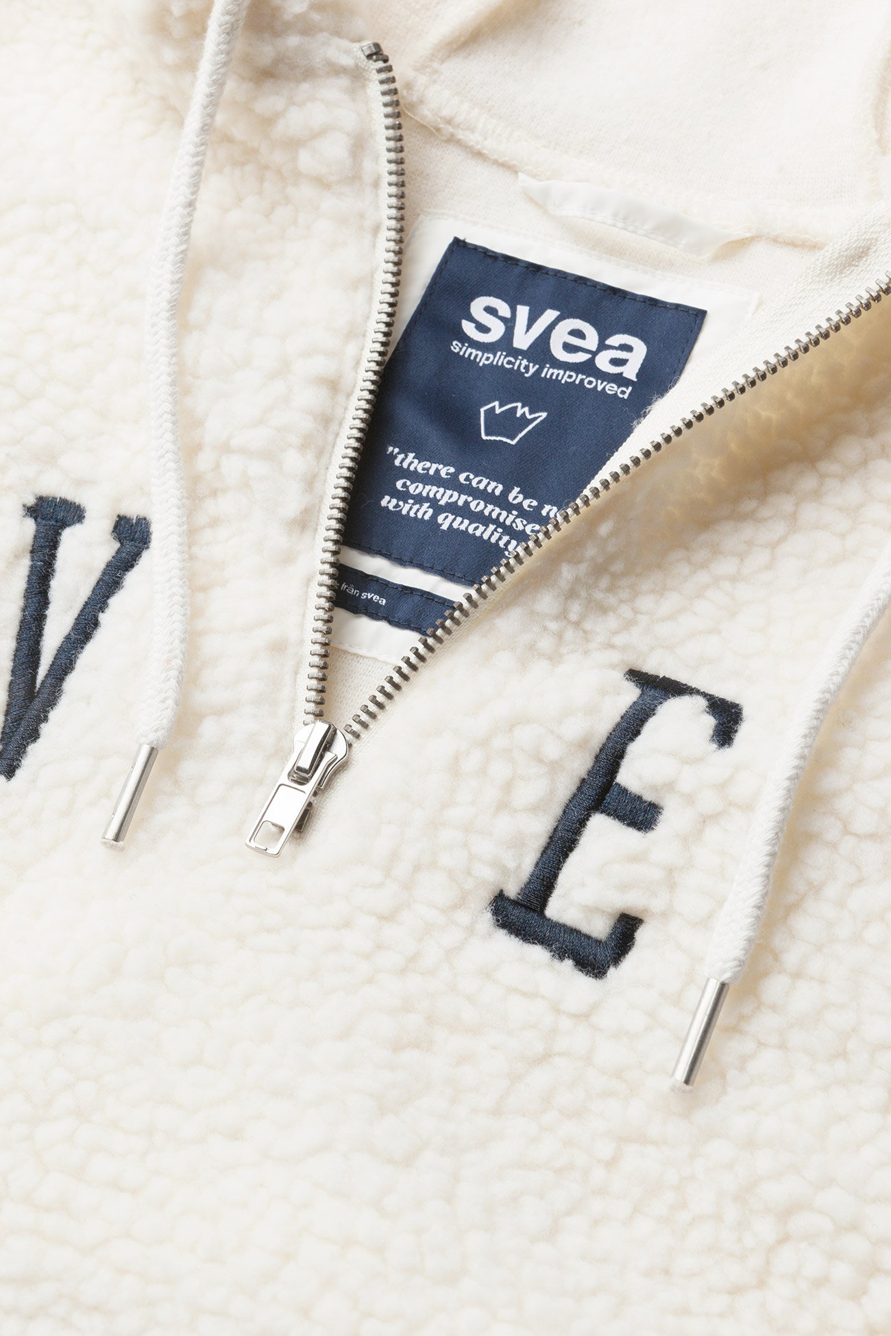 Svea - Ophelia Pile Hood - antique white - 2