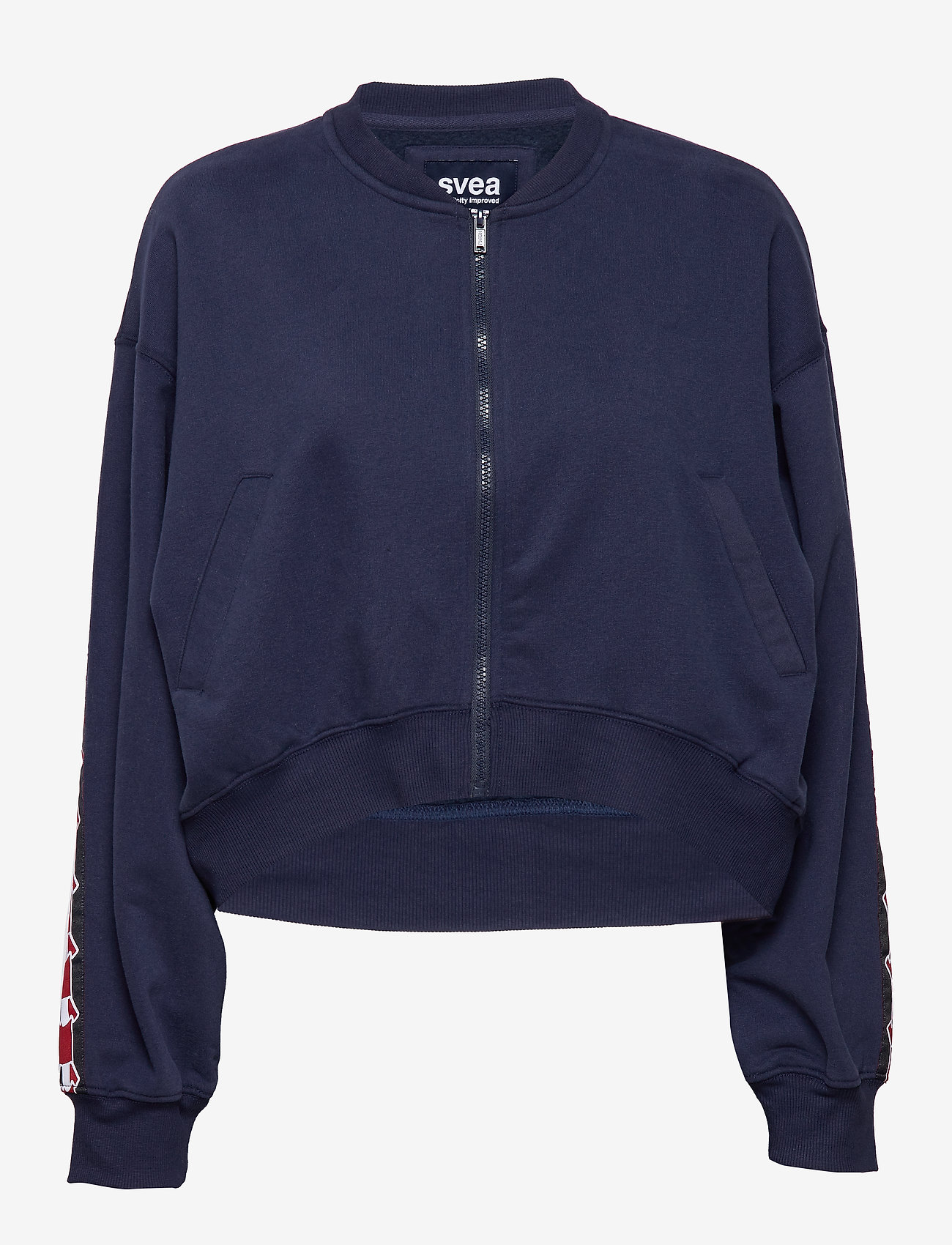 Svea - Violet Zip Sweat - blue - 0