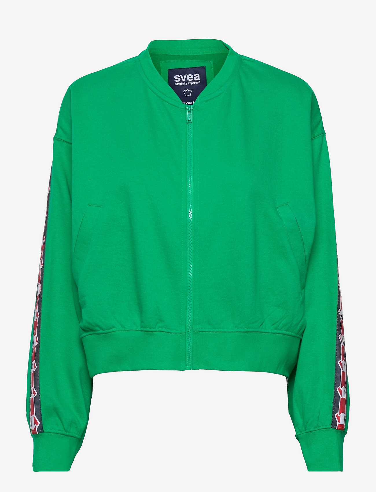 Svea - Violet Zip Sweat - green - 0