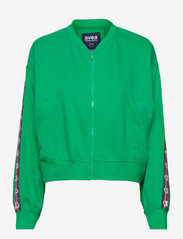 Svea - Violet Zip Sweat - spring jackets - green - 0
