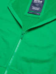 Svea - Violet Zip Sweat - spring jackets - green - 2